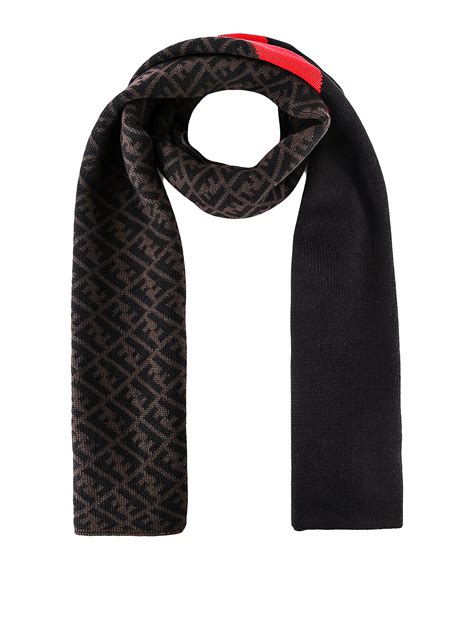 fendi monogram wool scarf|classic fendi wool scarf.